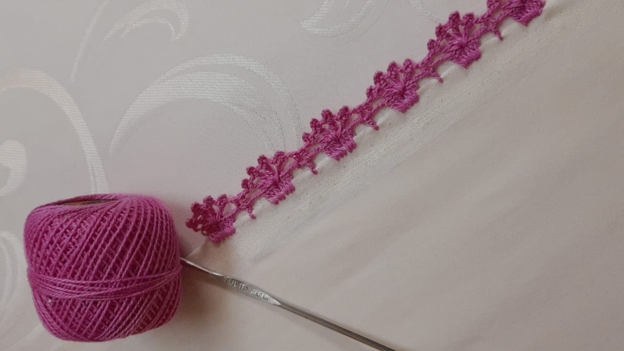 Easy Duaptta neck sleeves lace design / new crochet lace / qureshia lace design for beginners..