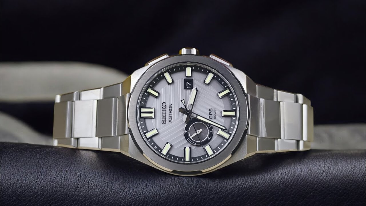 Seiko Astron SSJ037 Limited Edition Silver Striped Press Dial