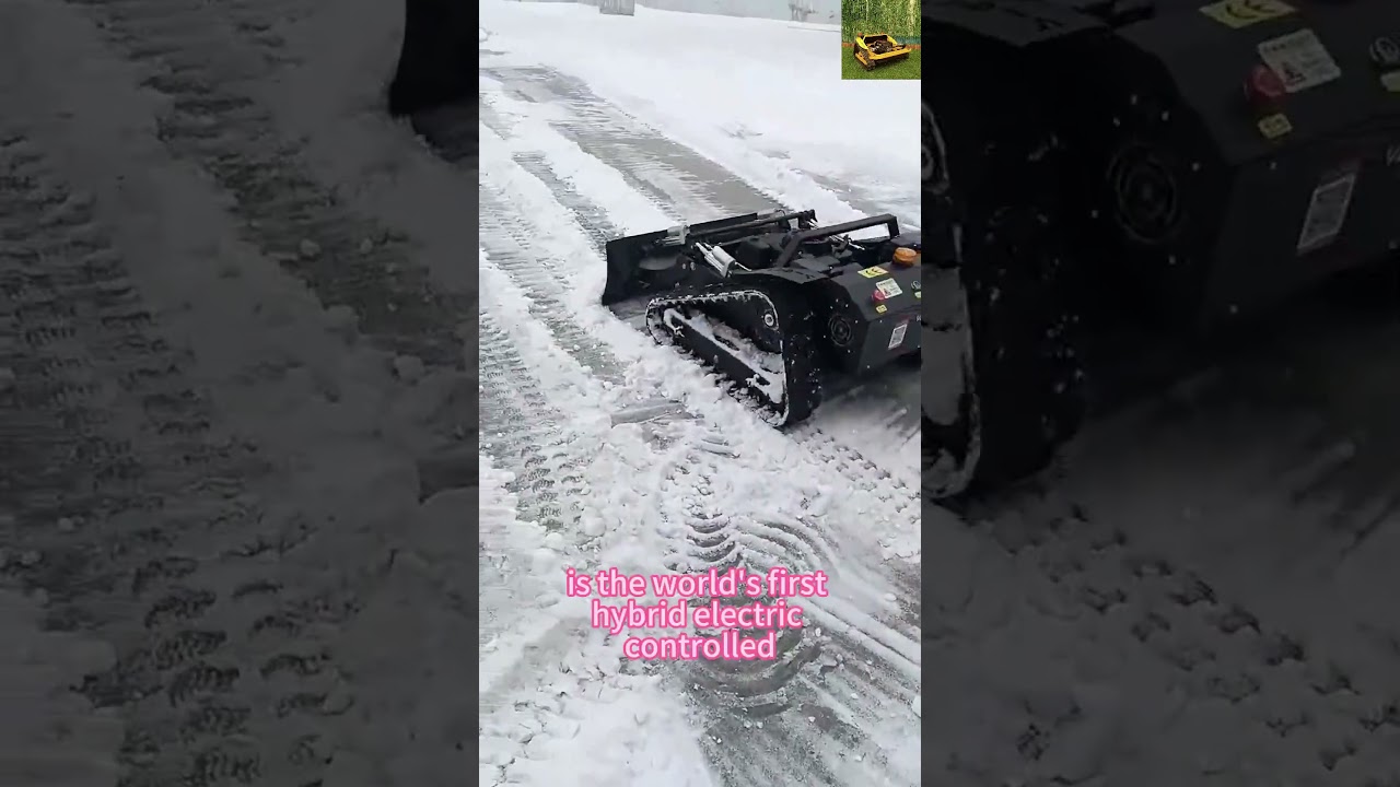 Wireless radio control rubber track tank lawnmower China manufacturer factory distributor