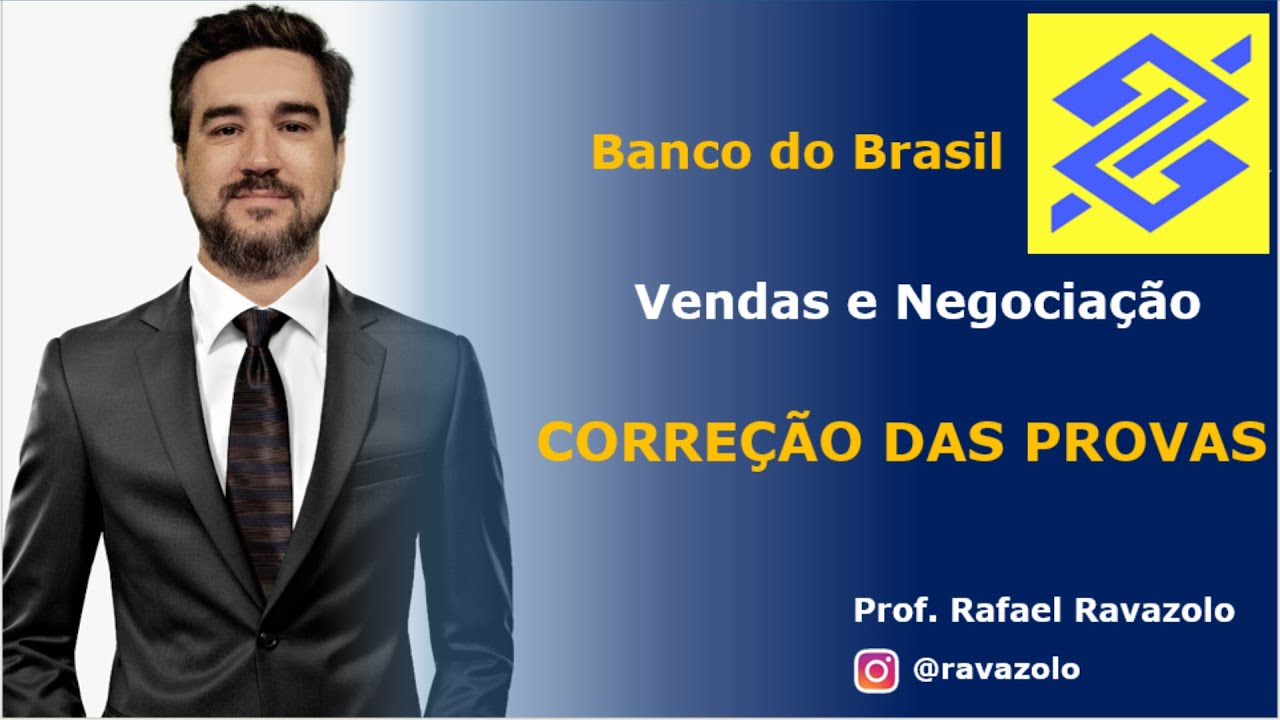 Banco do Brasil 2023 - Vendas e Negociação - Correção das Provas