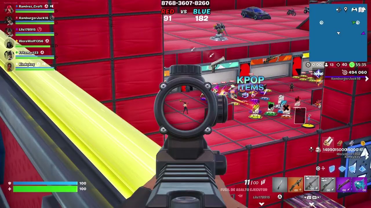 #fortnite RED VS BLEU