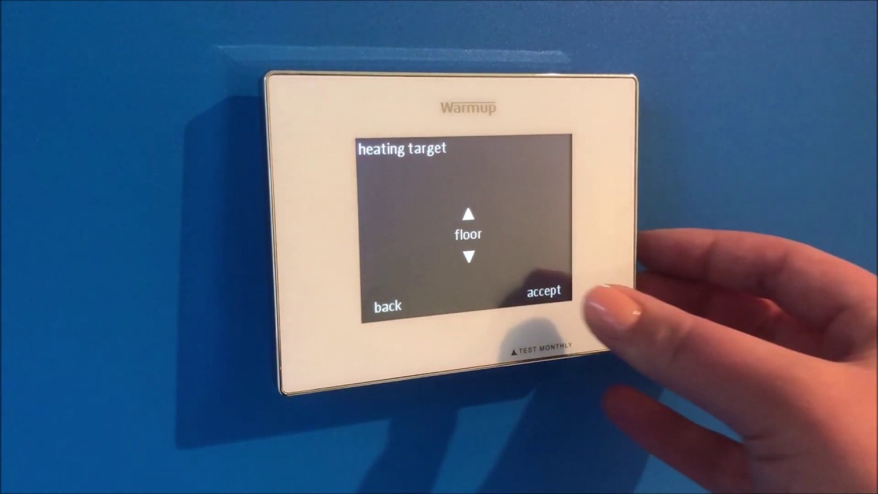 Initial programming on the 4iE Smart Thermostat