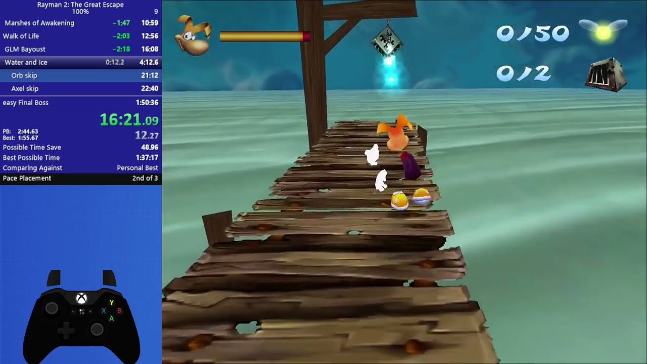 Rayman 2: The Great Escape 100% Speedrun in 1:37:47 [LRT]