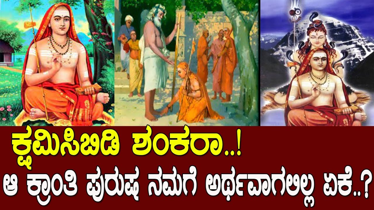 ಆಚಾರ್ಯ ಶಂಕರ..! ಆ ಮಹಾ ಪುರುಷರ ತತ್ವ ನಮಗೆ ಅರ್ಥವಾಗಲಿಲ್ಲವೇಕೆ..? story of shankaracahrya