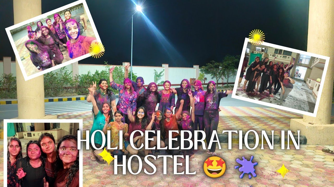 Girls hostel ki holi 🫟😂 Mam ne dj band karwa diya 😱 juniors ne Kiya achanak hamla🤯