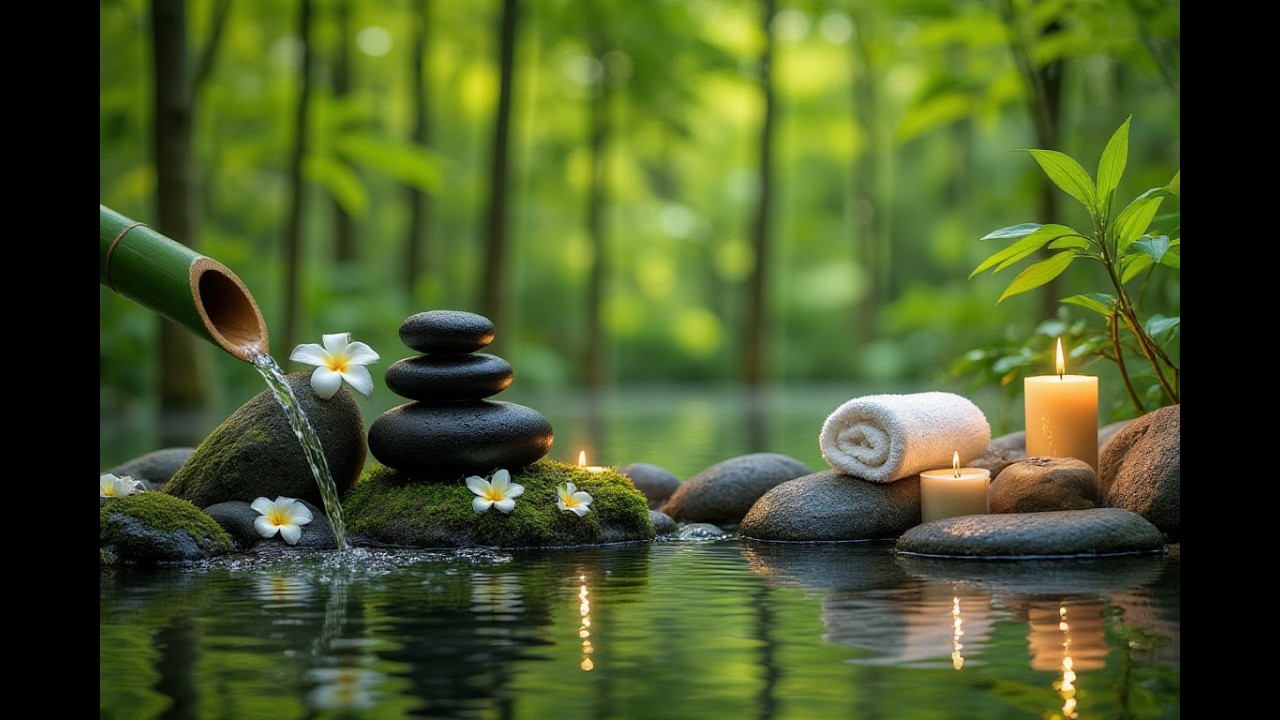 Beautiful Relaxing Music and Soothing Water Sounds 🌿 Stress Relief, Sleeping Music for Deep Slee...