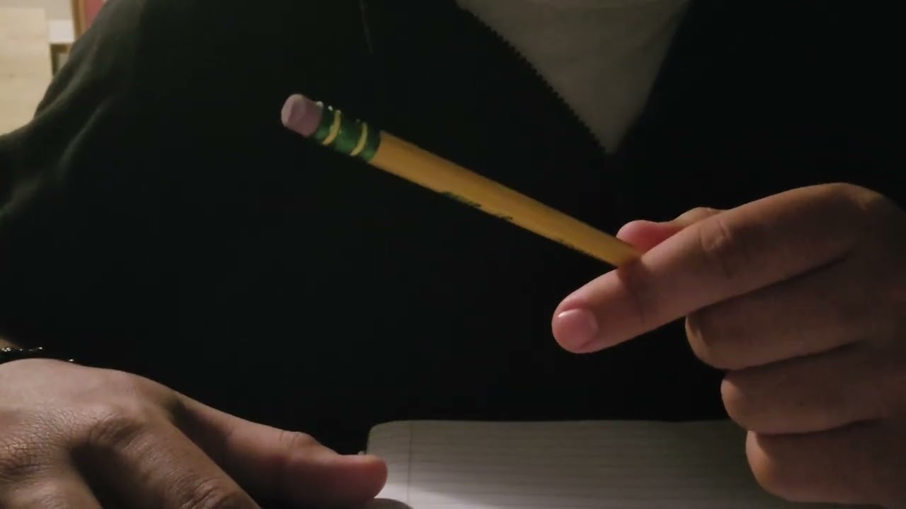 Unintelligible Whispering and Scribbling ASMR