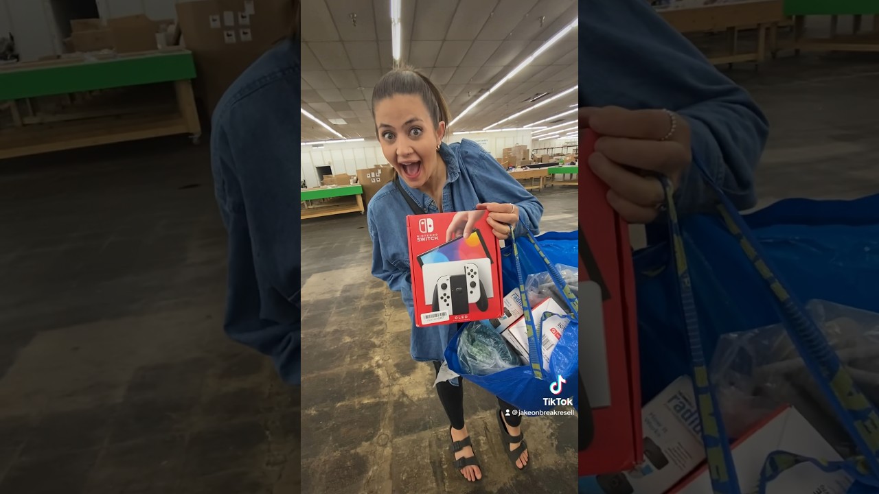 Does $8 OLED Nintendo Switch Work? 🎮 Amazon Returns Liquidation Bin Store Finds - eBay Reseller Flip