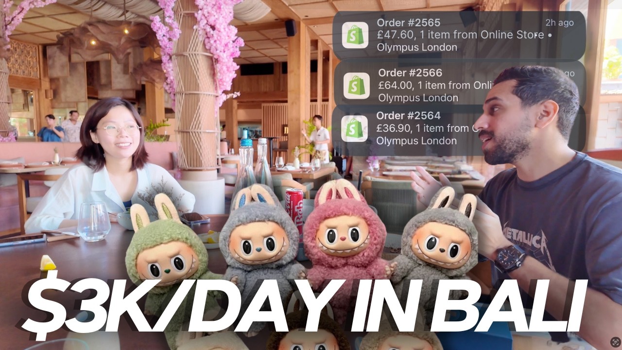 $3k/Day chilling with my Dropshipping Agent in Bali (Labubu SURPRISE)