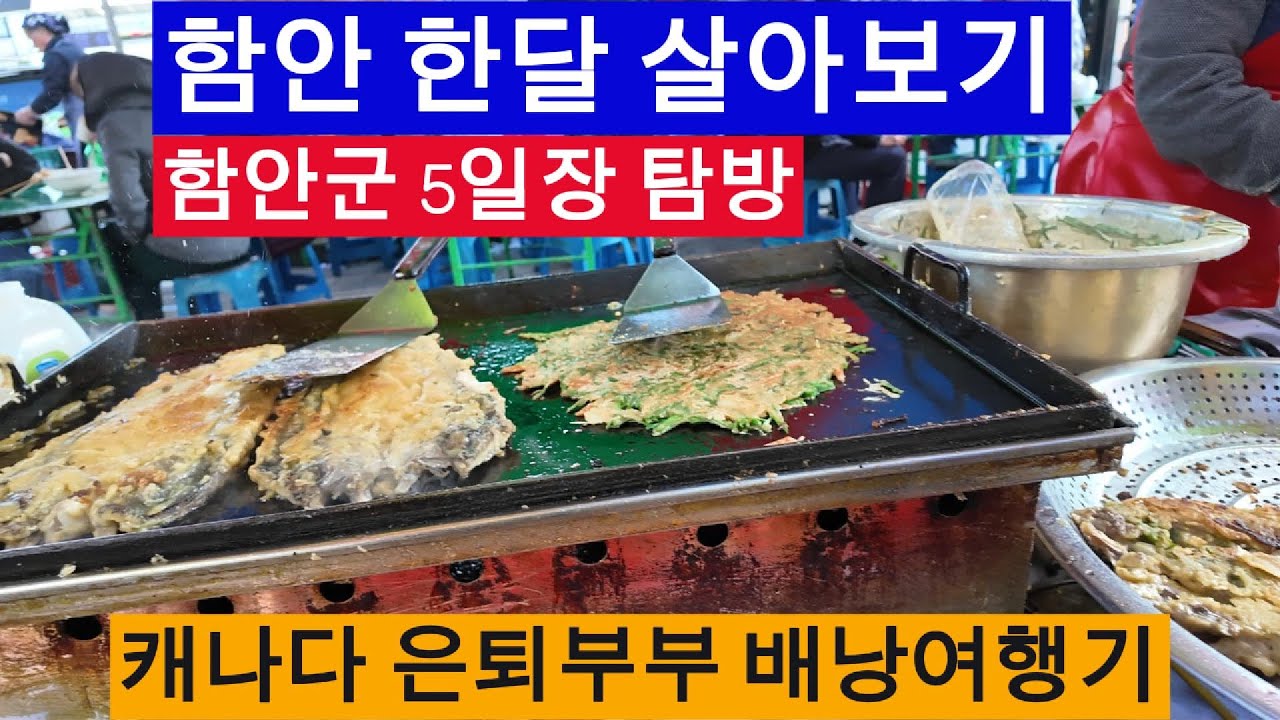 (캐나다 은퇴부부 배낭여행기) 함안 한달 살아보기 - 함안 가야시장 5일장 탐방 #함안여행 #함안한달살기 #함안살아보기