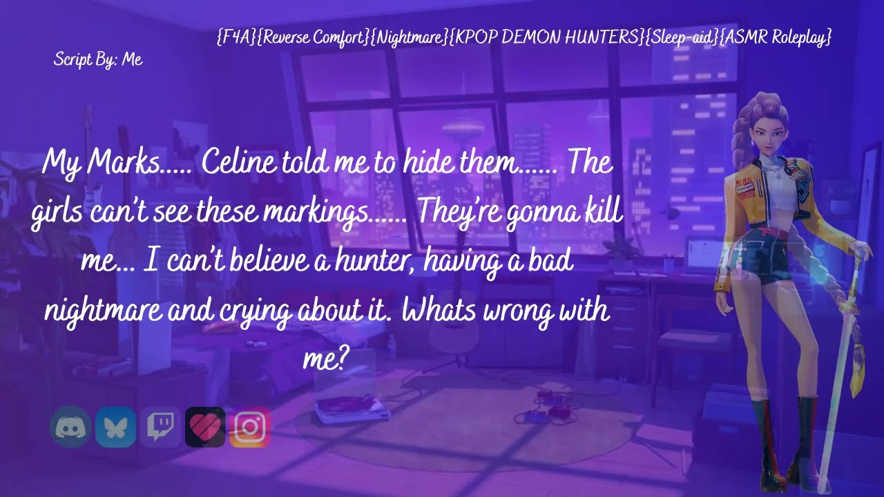 Comforting Rumi From A Nightmare {F4A}{Reverse Comfort}{Nightmare}{KPOP DEMON HUNTERS}{Sleep-aid}