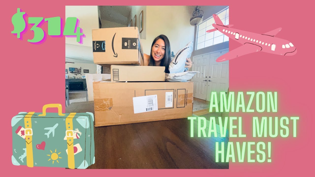2022 ROSE GOLD AMAZON TRAVEL ESSENTIALS HAUL - I SPENT $314 FOR EVERYTHING!