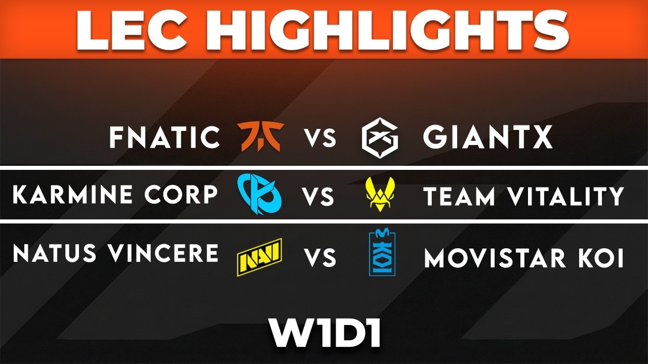 LEC Highlights ALL GAMES W1D1 | LEC Spring Split 2026 by Onivia
