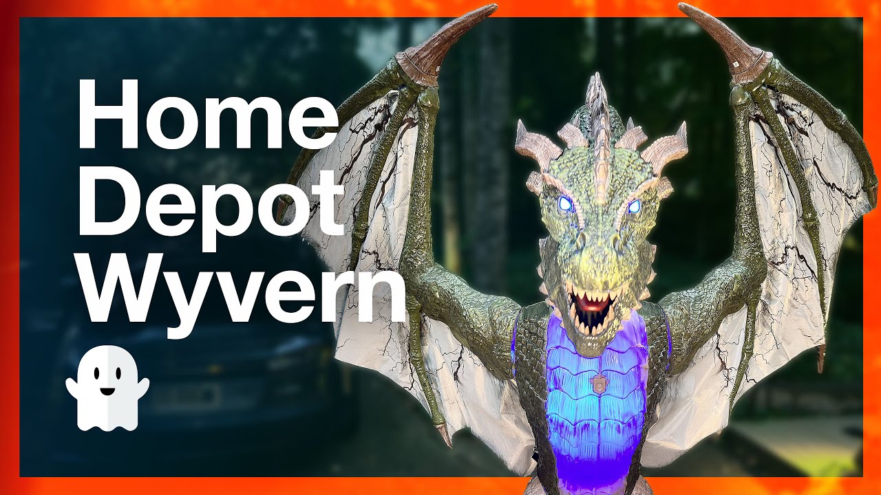 8' Wyvern (Dragon) Animatronic from Home Depot for Halloween - Unboxing, Assembly & Review.
