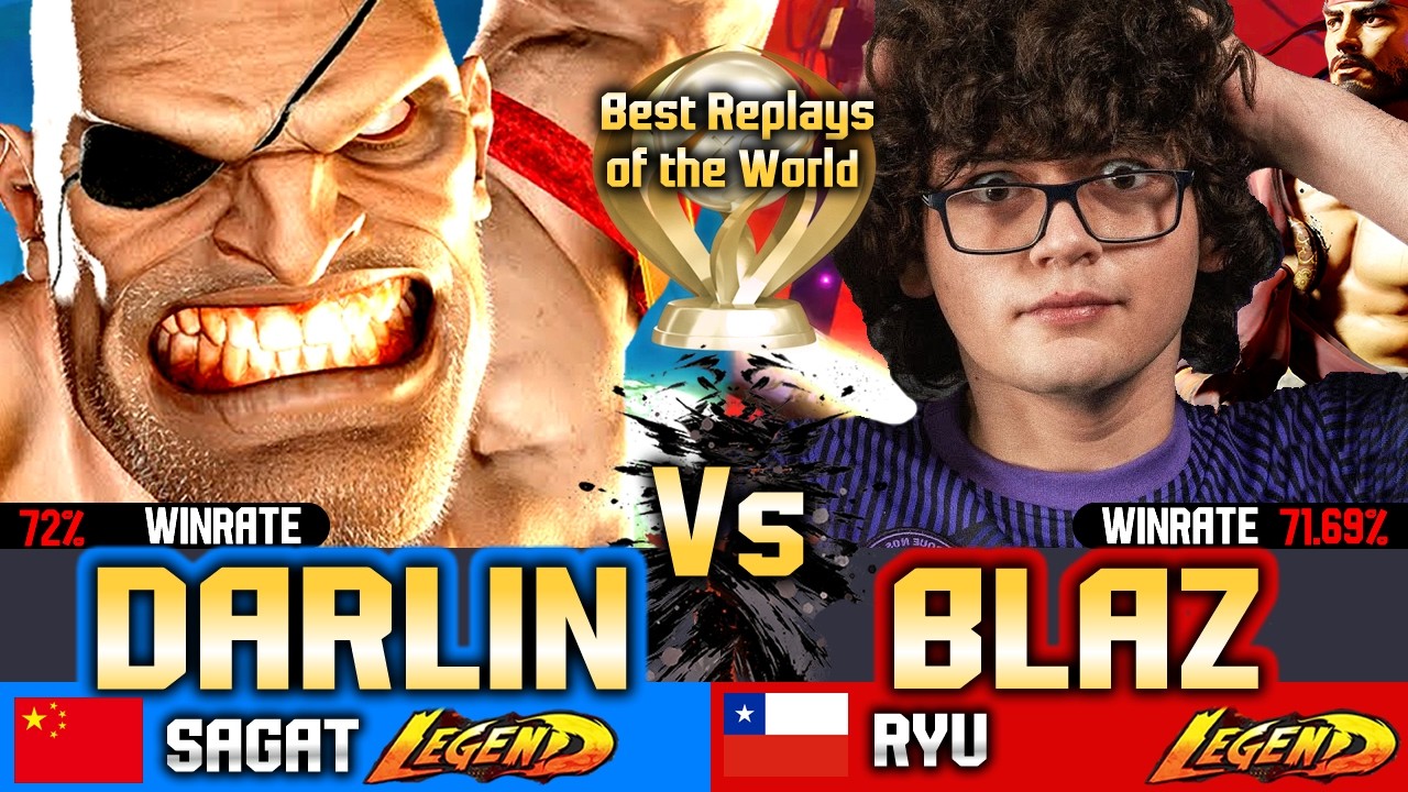 🔥SF6 Рю (BLAZ в Японии🔥 против DARLIN) Сагат ▰ Геймплей Street Fighter 6 высокого уровня