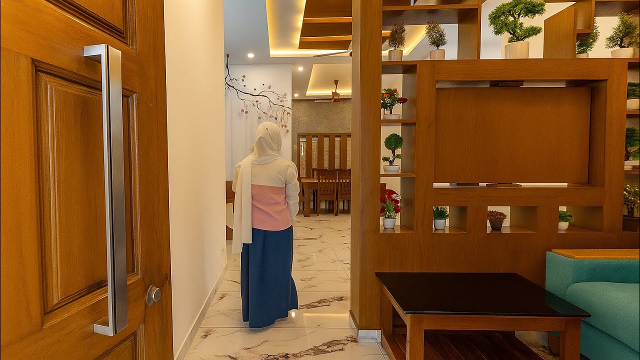 ആരുംകൊതിക്കും 3റൂം ചേർന്ന 1360 SQFT ൽ ചിലവ് കുറച്ചു ചെയ്‌ത കിടുക്കാച്ചി വീട് 💜/Trending Home 👌