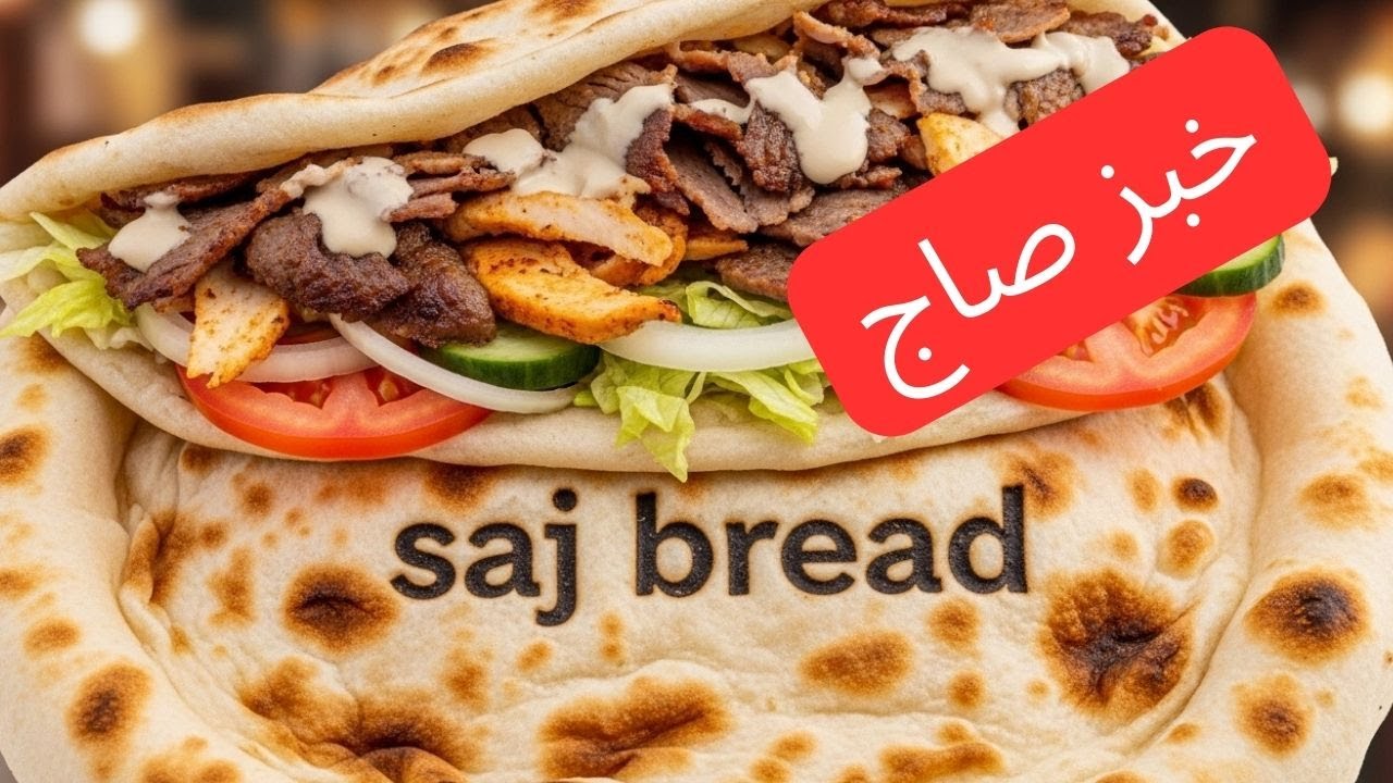طريقة عمل خبز الصاج الطري للشاورما في البيت