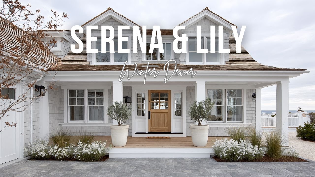 Serena & Lily Inspired Winter Decor with Soft Whites and Coastal Calm