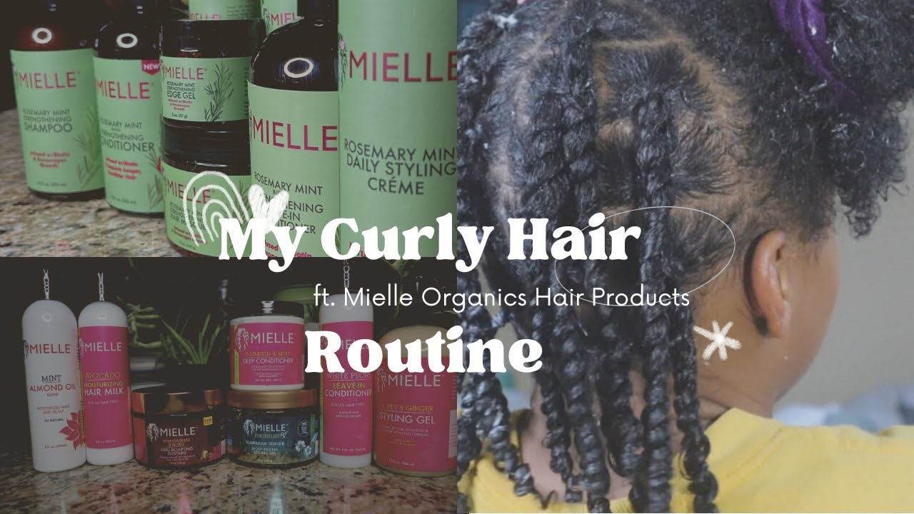 My Natural Curly Hair Wash Day Routine | using ALL Mielle Hair Products