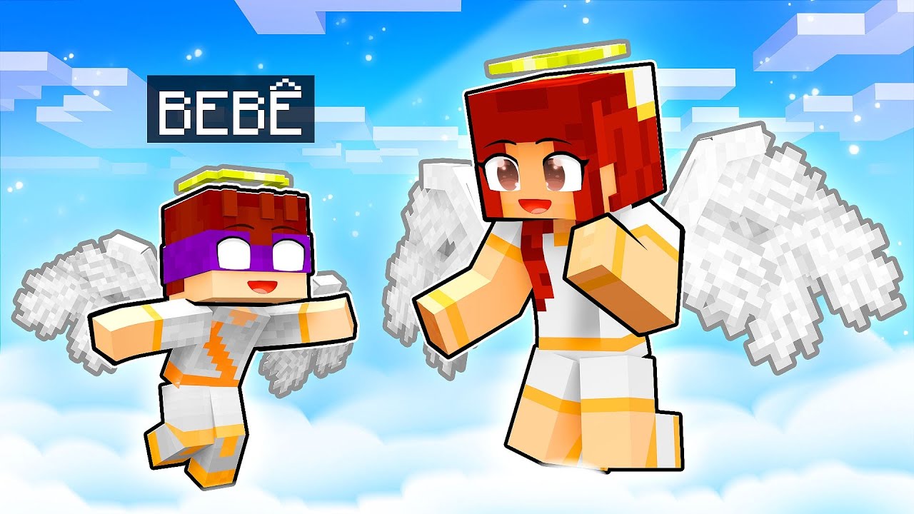 NASCI como BEB&Ecirc; ANJO no Minecraft! &lsaquo; DONAT3LO &rsaquo;