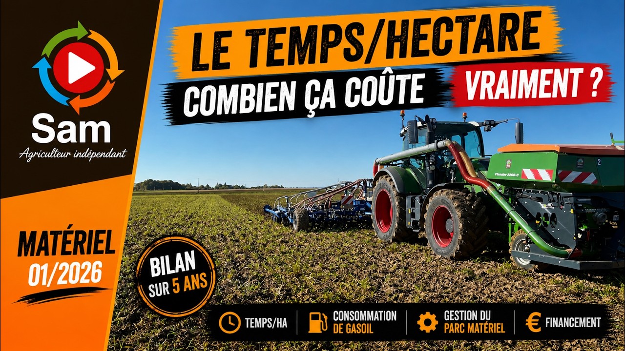 Temps de travail par hectare et consommations de carburant. Des leviers pour gérer son parc matériel