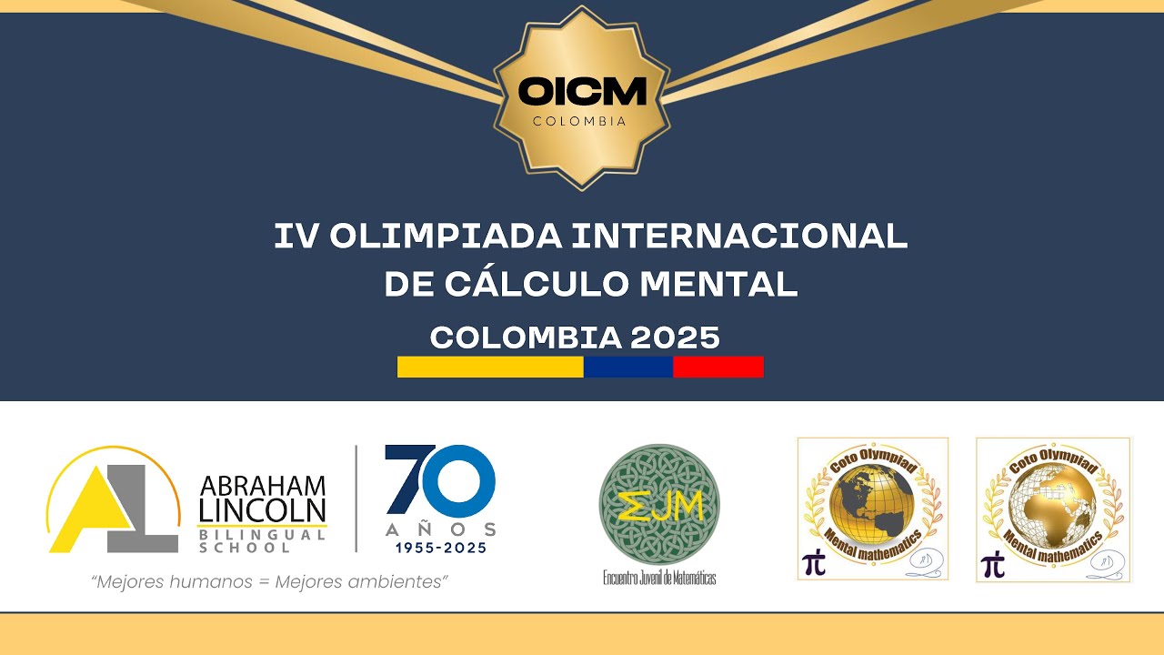 Premiación IV Olimpiada Internacional de Cálculo Mental Colombia 2025