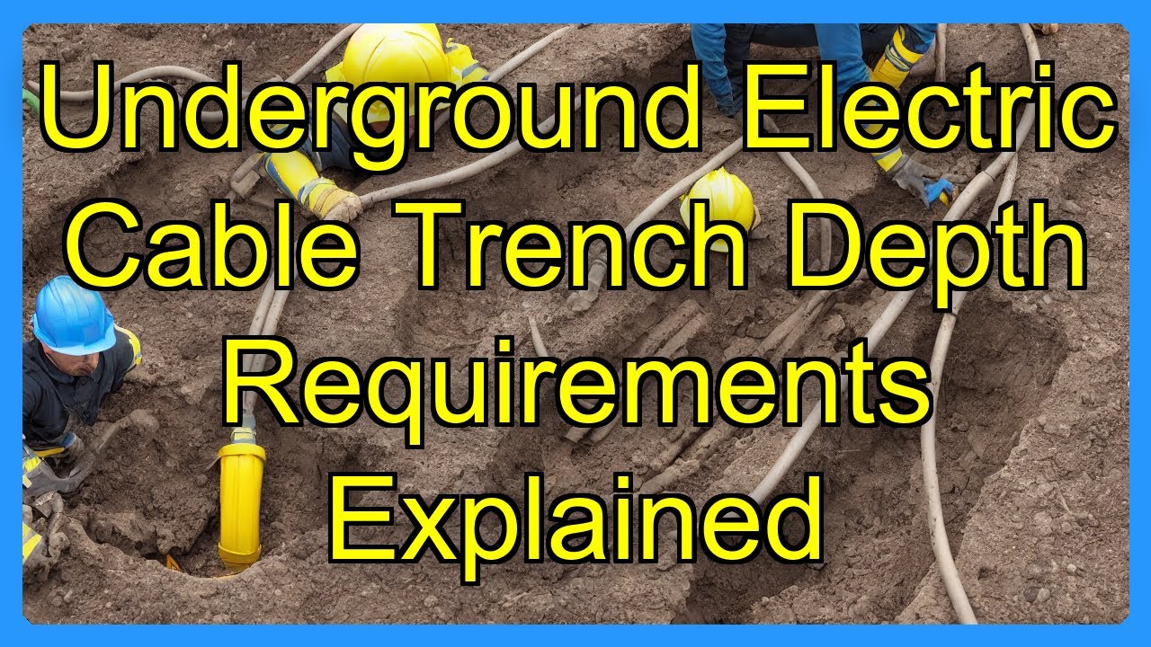 Underground Electric Cable Trench Depth Requirements Explained
