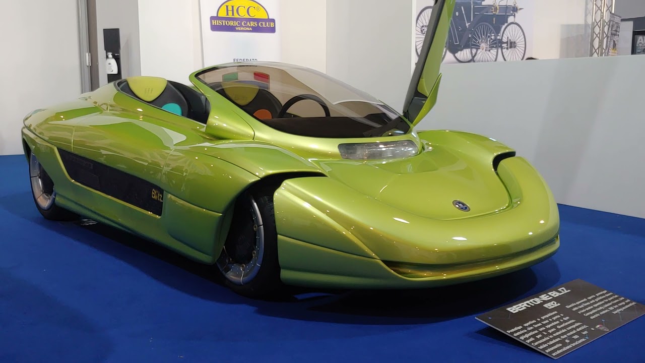 The 1992 Bertone Blitz concept car. Exterior and interior