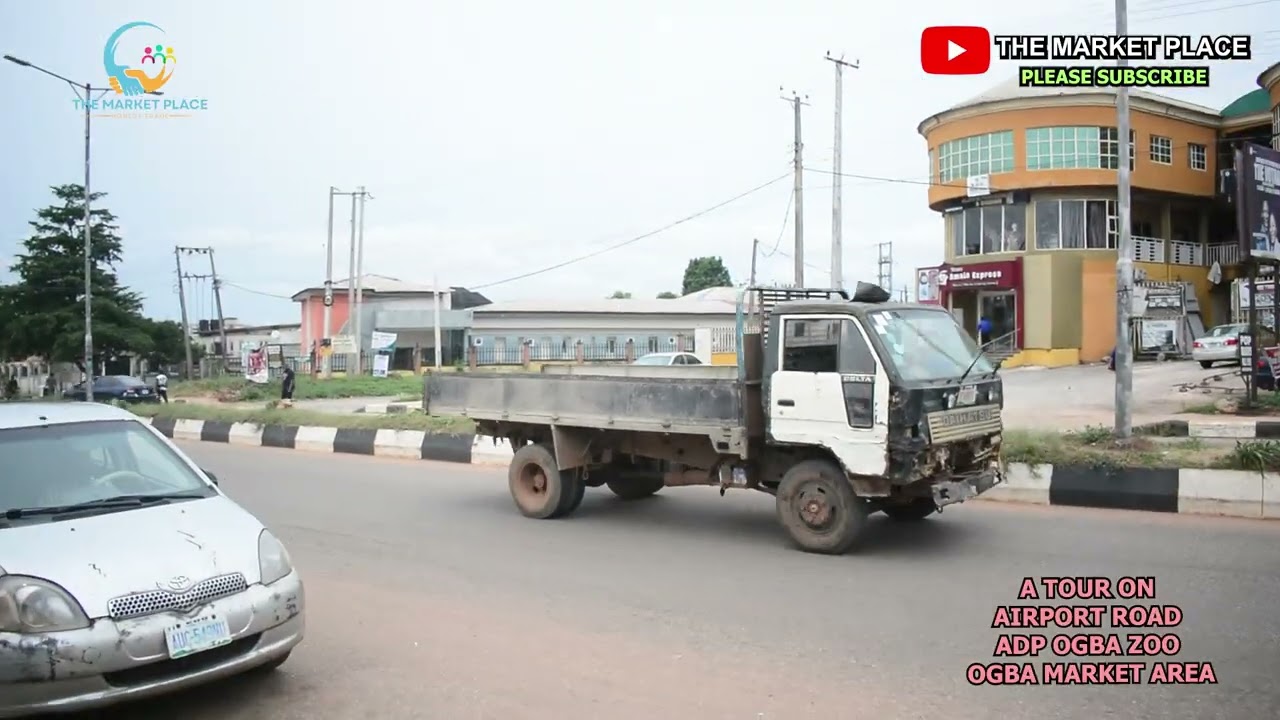 A TOUR ON ADP AIRPORT ROAD OGBA ZOO OGBA MARKET AREA IN BENIN CITY