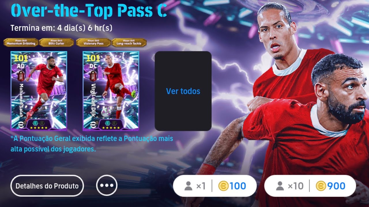 😢ZEREI A BOX DO SALAH/ VAN DIJK NO EFOOTBALL 2026 MOBILE