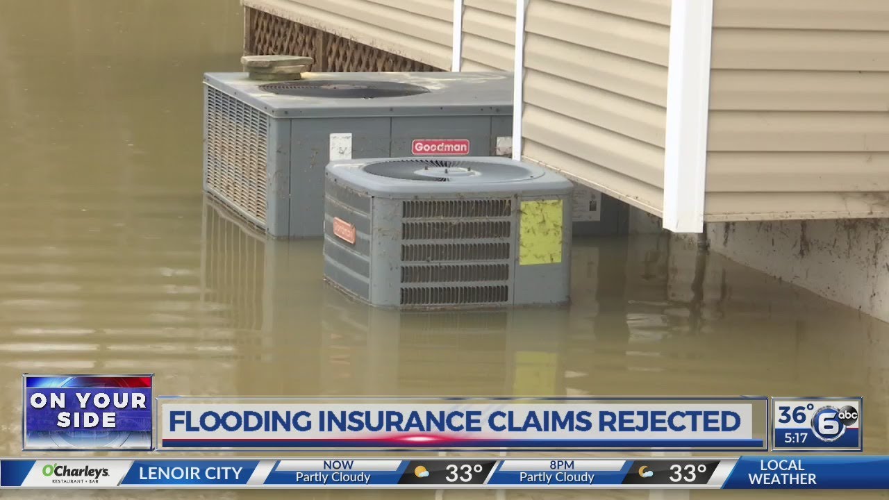 Flooding insurance claims rejected
