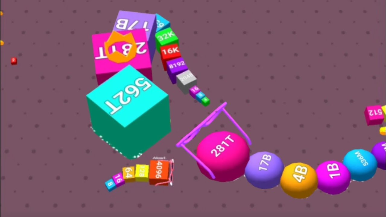 Cube Arena 2048 -Avoid the big numbers and reach the biggest number in the game