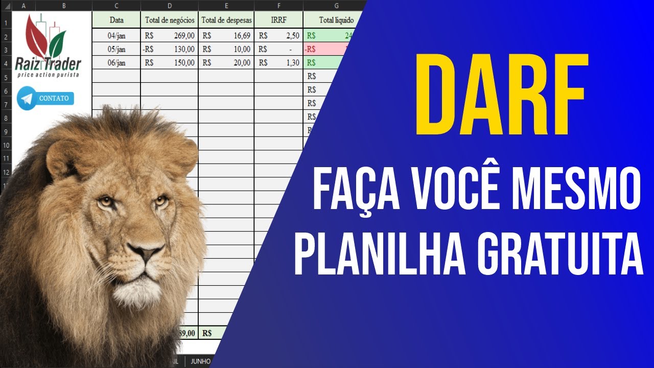 📋PLANILHA PARA CALCULAR DARF DAY TRADE [GRATUITO] 2024