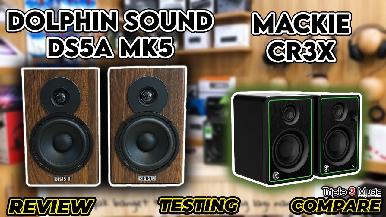 Review dan Perbandingan suara DOLPHIN SOUND DS5A MK5 dan MACKIE CR3X Speaker Monitor 1jutaan