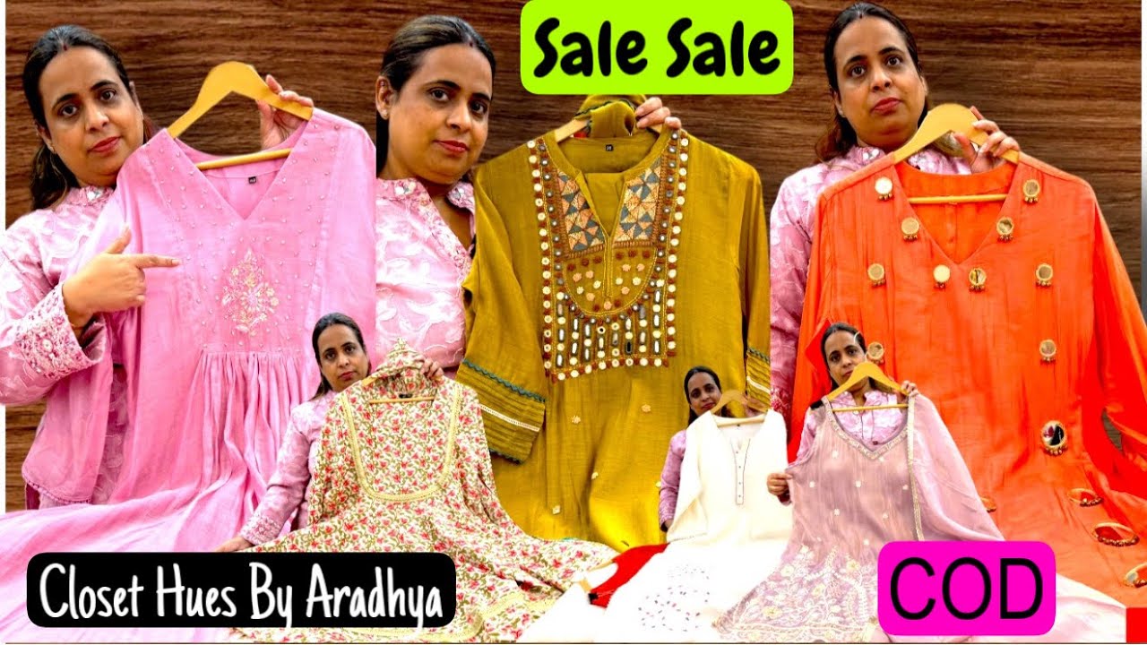 Prime Stock Clearance Sale on Cord Set, Tunic, Cotton Suit, Anarkali, Mul Chanderi & Party Wear Suit