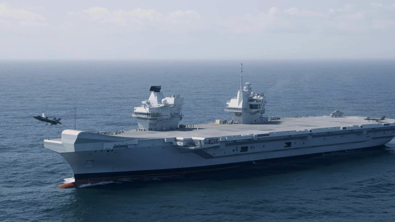 HMS QUEEN ELIZABETH Launches F-35 LIGHTNING II's