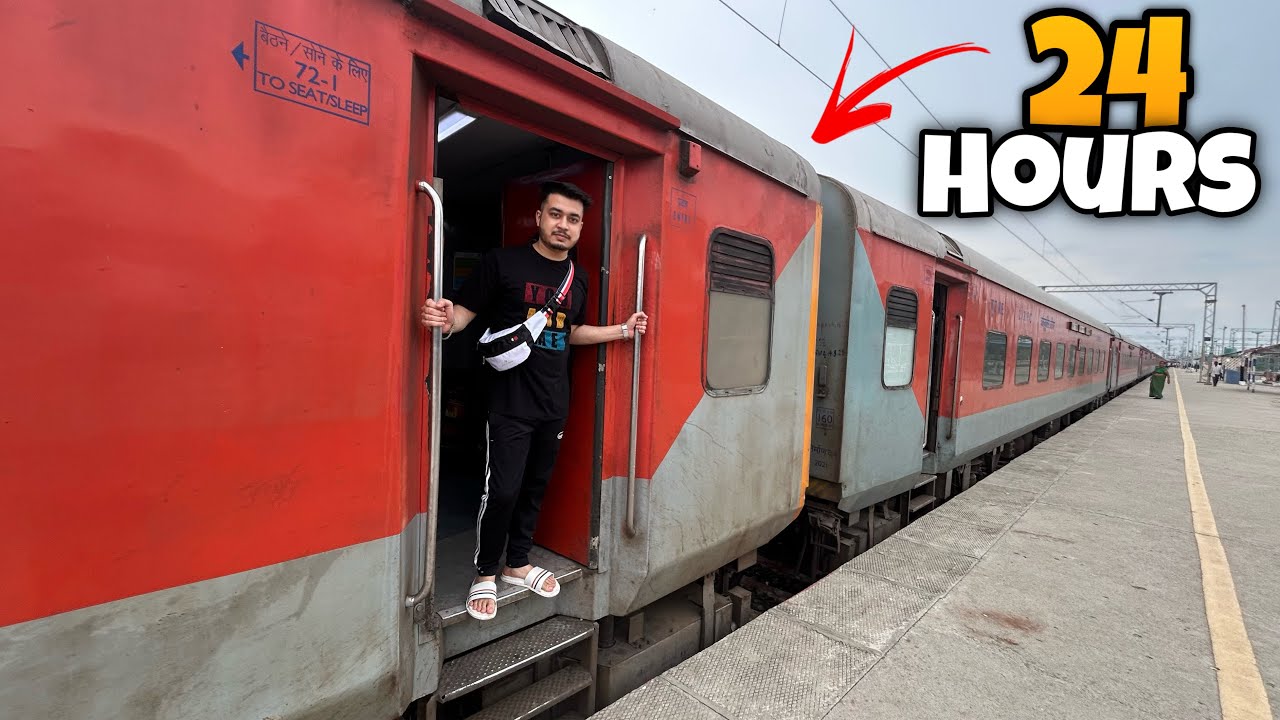 I Spent 24 Hours Inside the Indian Train 🚂 