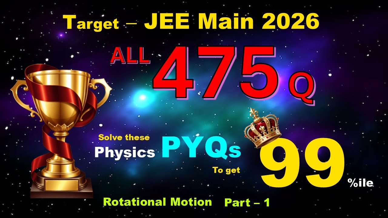 Rotational Motion Part-1 PYQs JEE Main 2025 | Er. P. C. Yadav I BGK Fusion