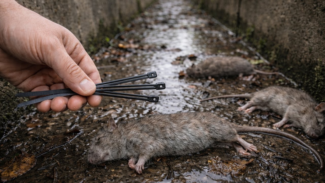 I’ve Never Seen This Shocking Trick Before! Use cable ties to deal with mice in your home