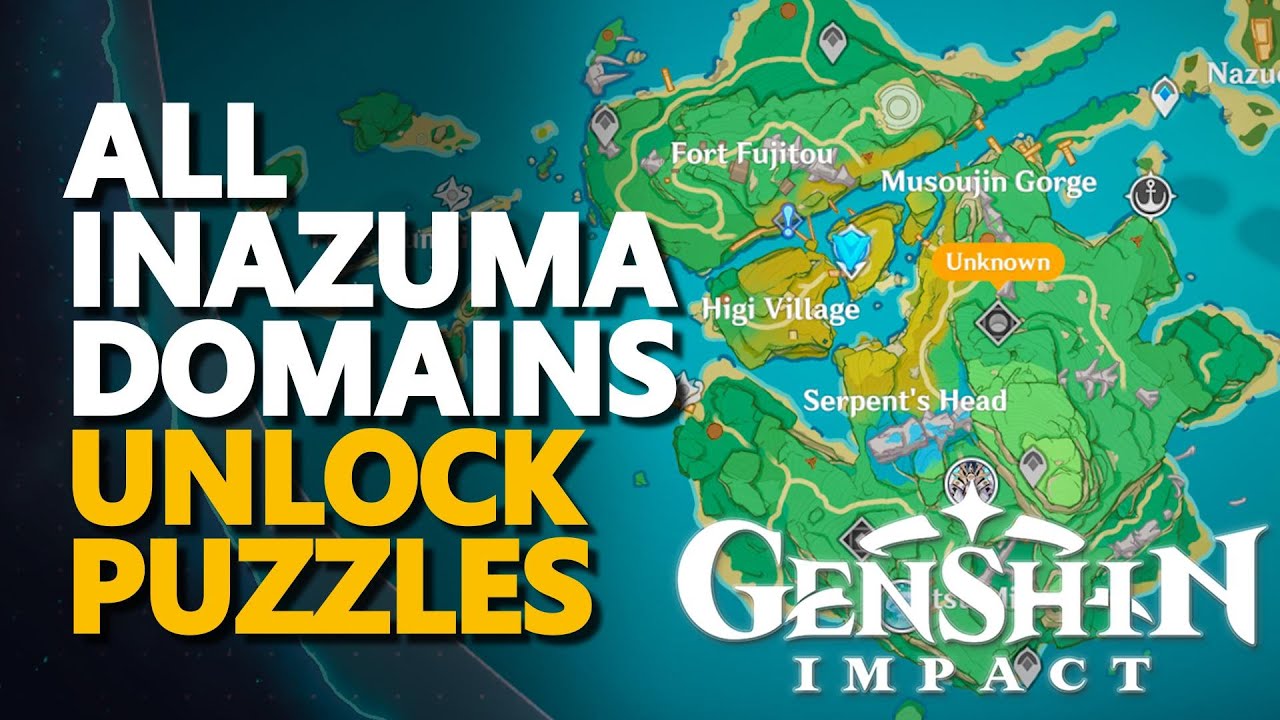 All Inazuma Domains Unlock Puzzles Genshin Impact