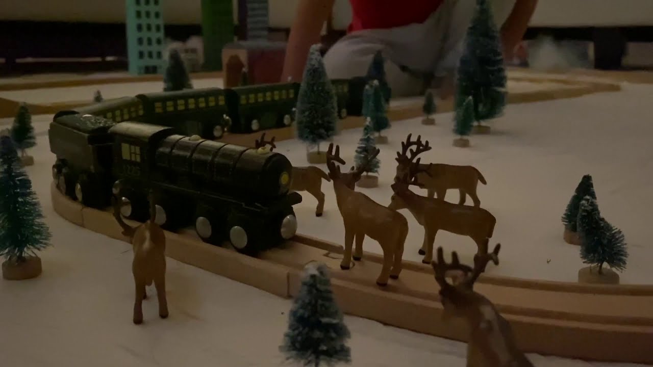 Luke's Wooden Polar Express Train