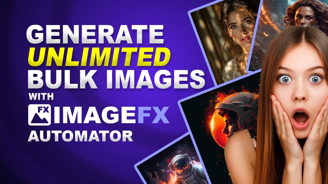 Create Unlimited AI Images FAST with Google Labs ImageFX ( ImageFX Automator Tutorial )