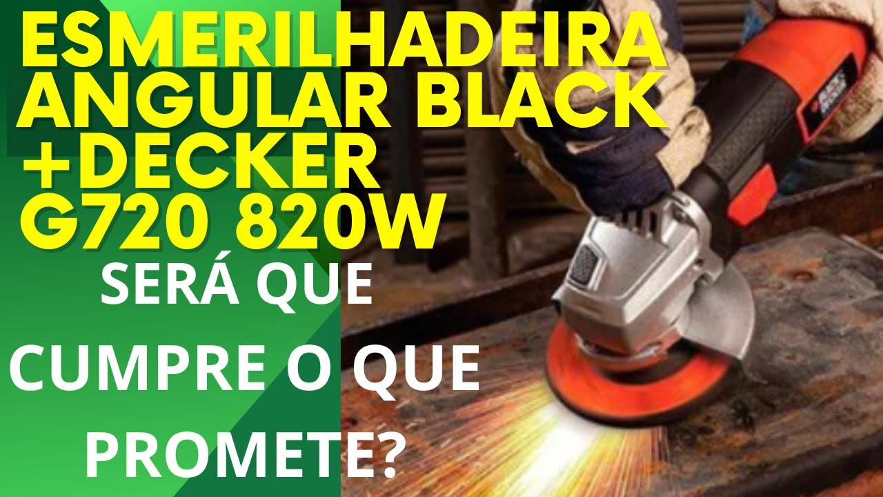 Esmerilhadeira Angular Black+Decker G720 820W