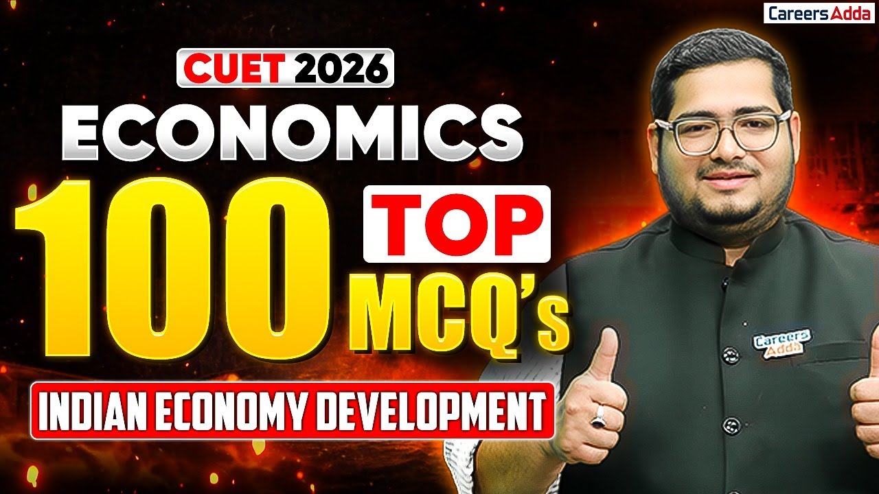 CUET Economics 2026 | Indian Economy Development Top 100 MCQ's By Amit Sir