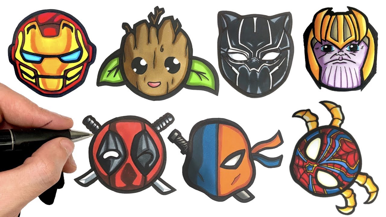 COMMENT DESSINER LES AVENGERS MARVEL FACILEMENT