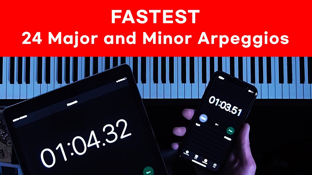 Fastest Video (24 Arpeggios) on Youtube