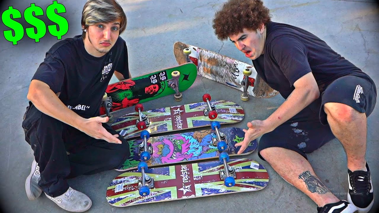 CRIAN&Ccedil;AS QUEBRANDO OS PIORES SKATES DO MUNDO!!!