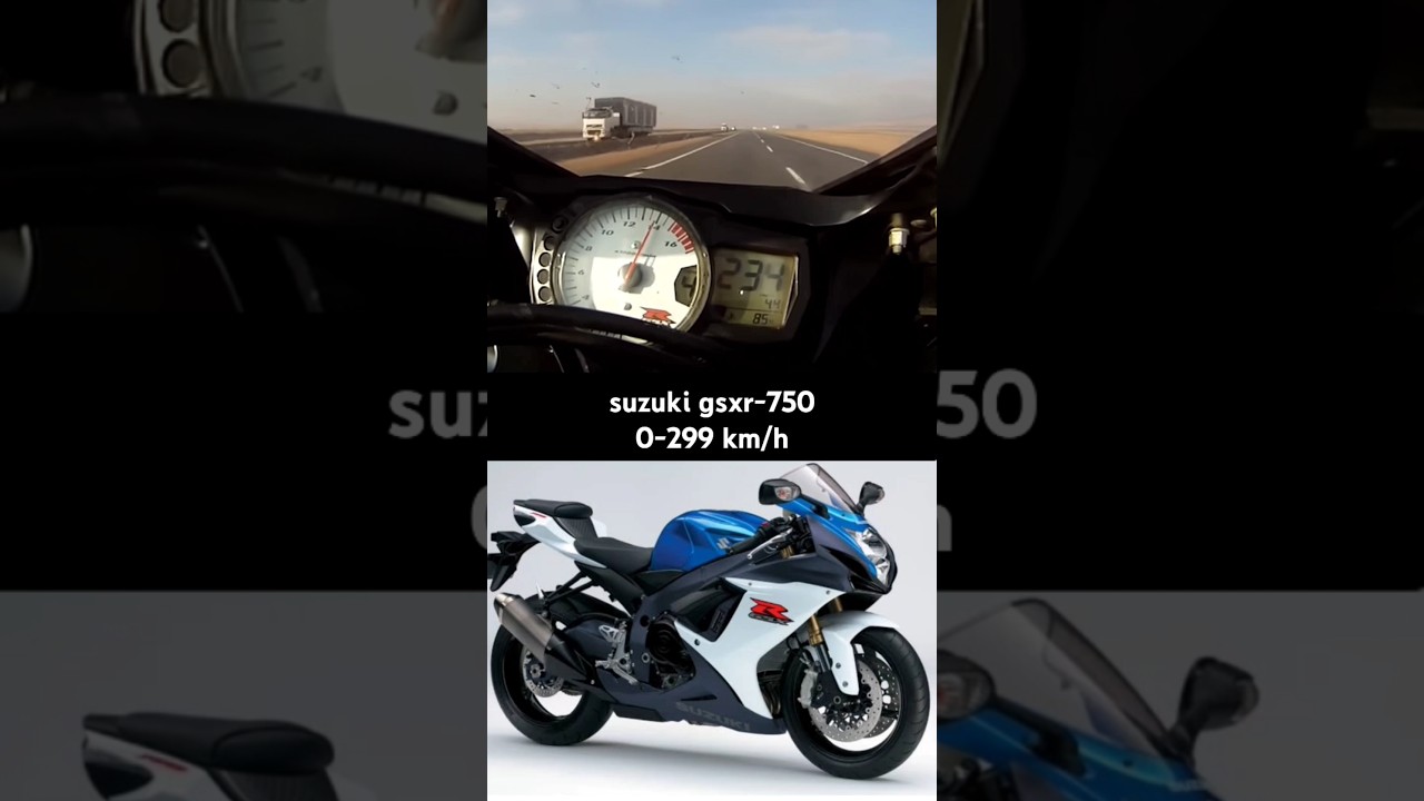 Suzuki gsxr-750 acceleration 0-299 km/h | suzuki gsxr-750 top speed | gsxr-750 top speed