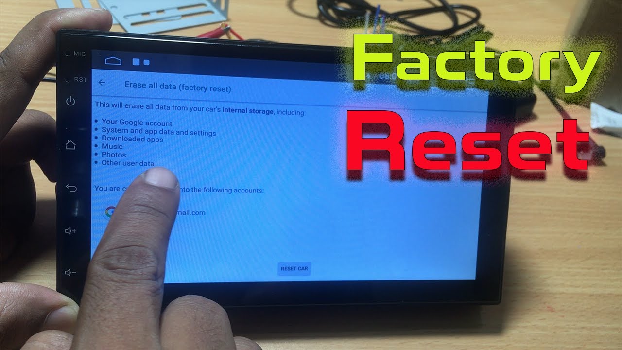 Factory Reset of Android Car Stereo - Complete Guide