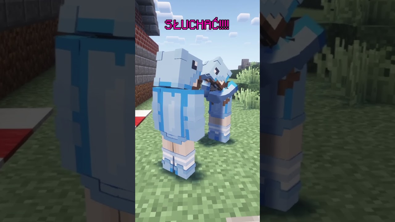 SĄSIADKA PAPUGOWAŁA MOJA MAME! #minecraft #minecraftshorts